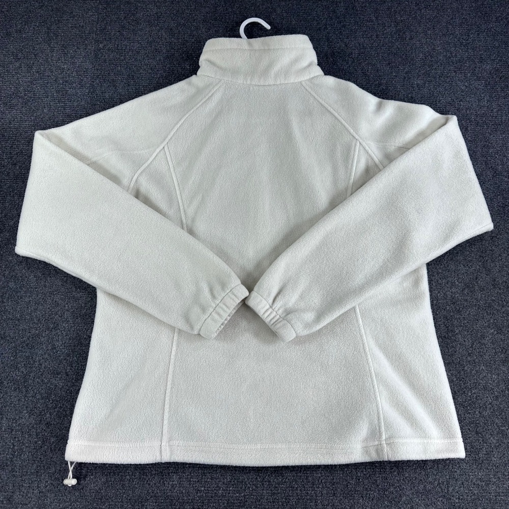 Columbia Fleece Jacket Womens XL Extra Large Cream Full Zip Benton Springs - Picture 11 of 16